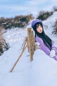 雪地清纯妹子私房照
