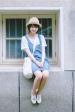 素颜美女户外清纯可人图