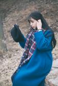 冬日暖阳下小清新美女