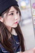 游乐园甜美清纯少女