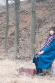 冬日暖阳下小清新美女