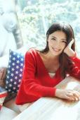 长腿美女清纯甜美笑容